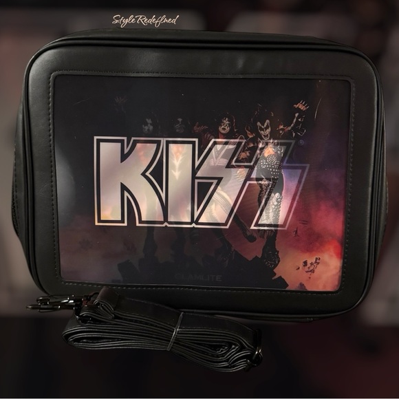 NWT KISS x Glamite Lenticular Motion Makeup Bag - Picture 3 of 9